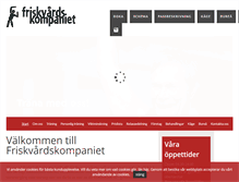 Tablet Screenshot of friskvardskompaniet.se